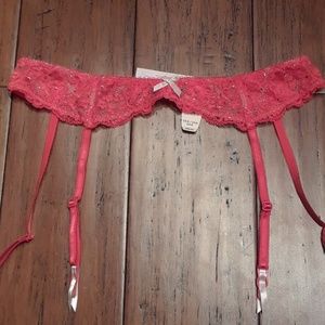 Victorias Secret NWT coral garter belt